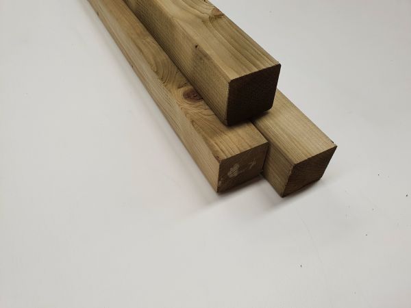Vuren gewolmaniseerd 70x70 mm