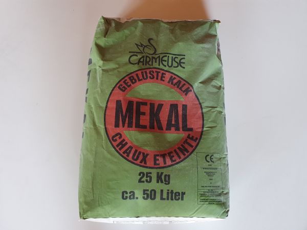 Mekal gebluste kalk 25 kg