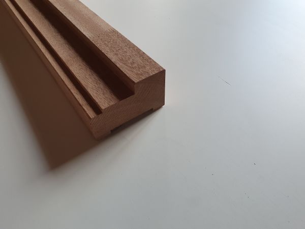 Meranti kozijnhout gevingerlast model A (bovendorpel/stijl)