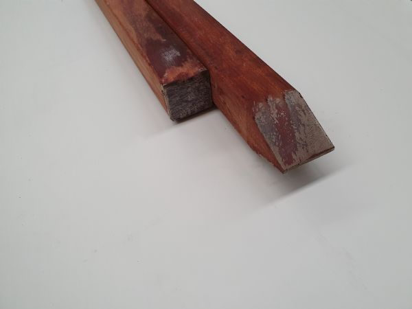 Hardhouten paal 68x68 mm geschaafd