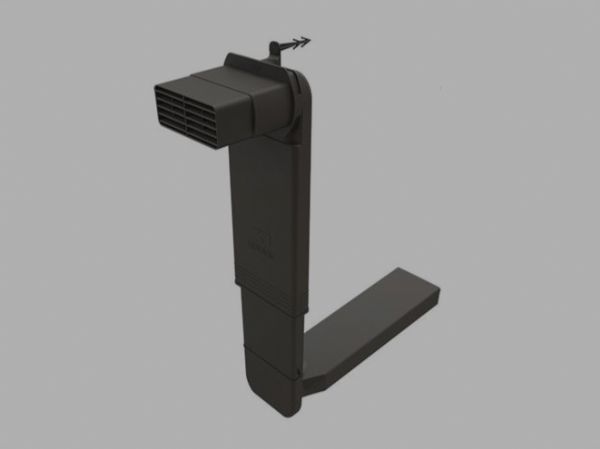 Ubbink vloerventilatiekoker zwart