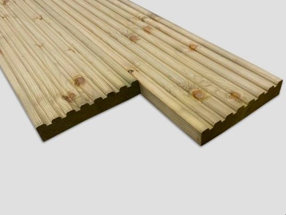 Gewolmaniseerde vlonderplank 28x145 mm